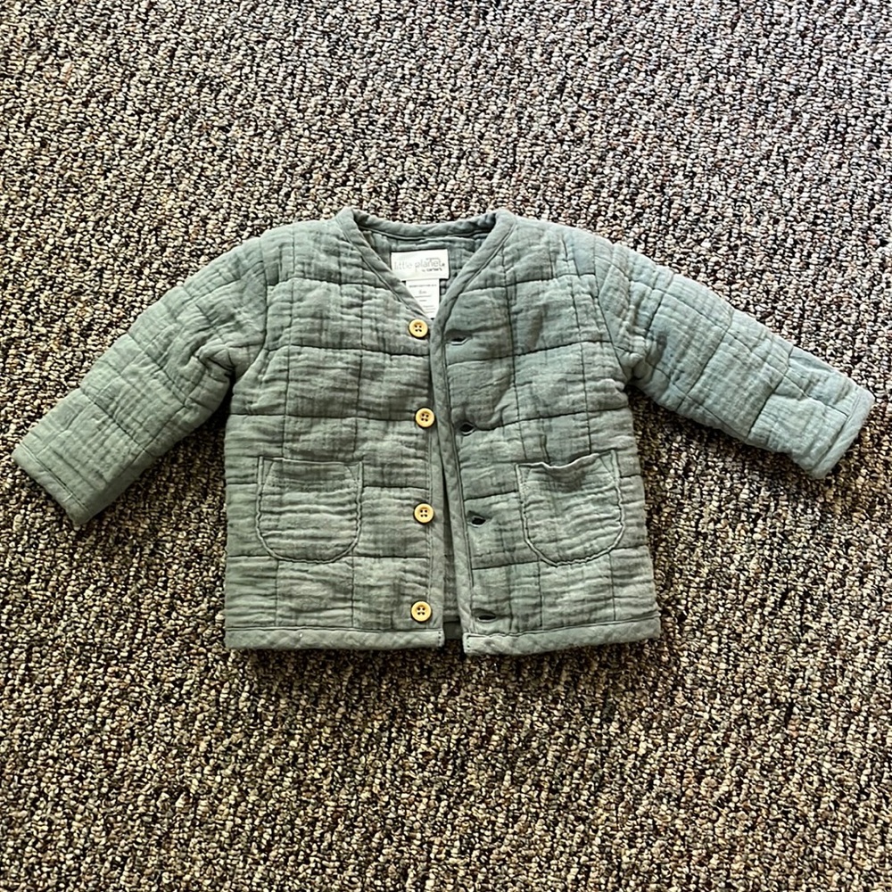 Green organic little planet by carters jacket